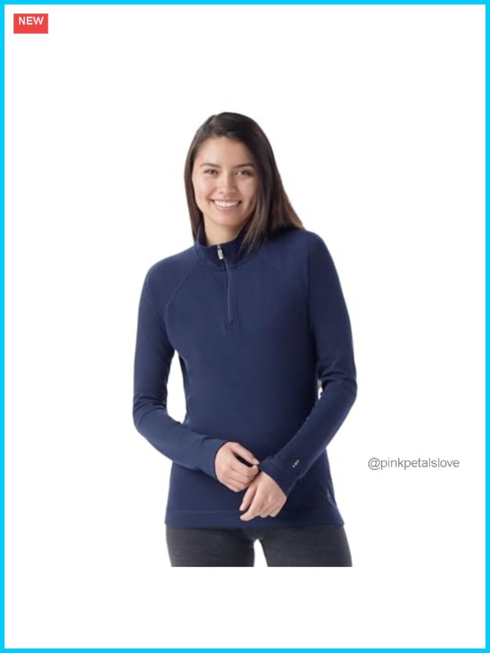 Merino Wool Thermal Base Layer 1/4 Zip Slim Fit Active Top